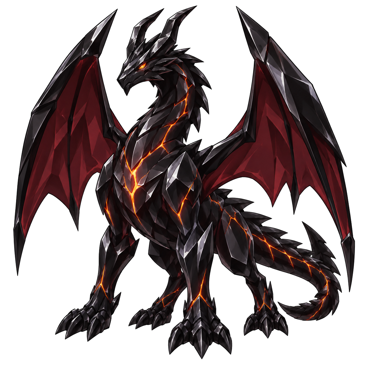 Obsididrake illustration